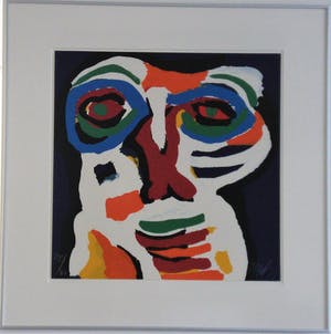 Karel Appel - Cobrafiguratie, subliem gelijst kopen? Bied vanaf 1250!