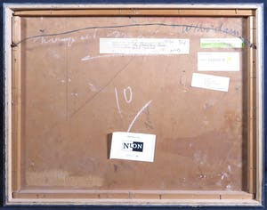 Willempje Noordam - Olieverf op paneel, Nuage et Maison - Ingelijst kopen? Bied vanaf 65!