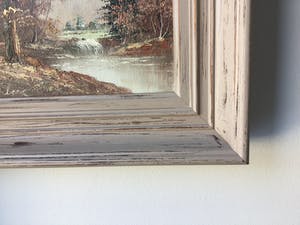 Niet of onleesbaar gesigneerd - Winter ,bos en water. kopen? Bied vanaf 1!