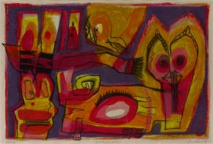 Geert Vrijdag - Kleurenzeefdruk AARTSPARADIJS Handgesigneerd--GROOT!! kopen? Bied vanaf 85!