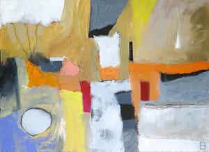 Philip Vencken - Olieverf op doek, Landscape Composition verkocht voor € 100!