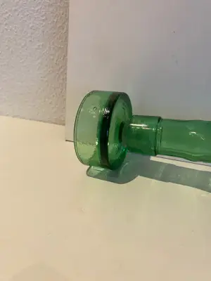Empoli Glas - Vintage groene glazen pijpvaas, bamboemodel, Empoli VE, Italie kopen? Bied vanaf 35!