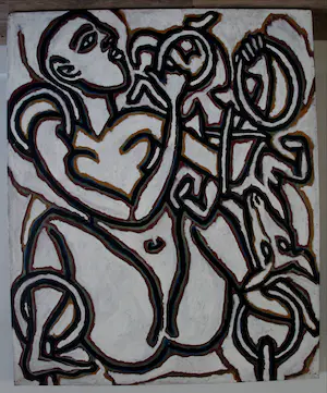 Michael Winkel - Acryl op board - 1984 kopen? Bied vanaf 175!