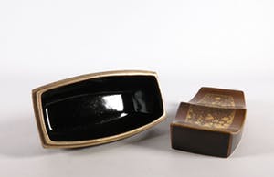 Eleonora Camstra - Aardewerk, Dekseldoos met bladgoud kopen? Bied vanaf 1!