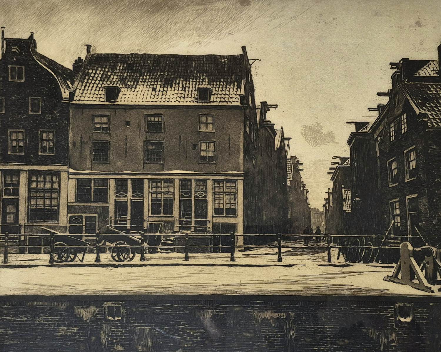 Willem Witsen - Ets, Joden Houttuinen Amsterdam - gesigneerd kopen? Bied vanaf 495!