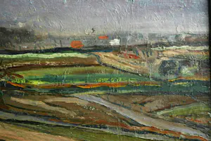 Hein van Schuppen - De Gelderse vallei - olieverfschilderij kopen? Bied vanaf 20!