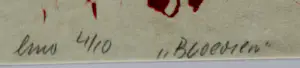 Akke Sins - Linosnede: "Bloemen" - 1968 kopen? Bied vanaf 45!