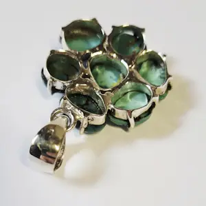 Nieuwe unieke zilveren hanger met prachtige Arizona-turkoois edelsteen kopen? Bied vanaf 85!