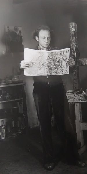 Karel Appel - Henny Riemens foto Karel Appel en Theo Wolvecamp COBRA 1949-51 kopen? Bied vanaf 50!