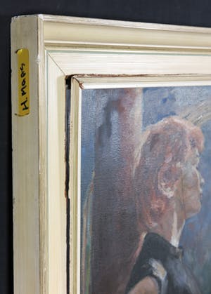 Harry Maas - Olieverf op doek, Battement tendu à la quatrième devant - Ingelijst kopen? Bied vanaf 650!