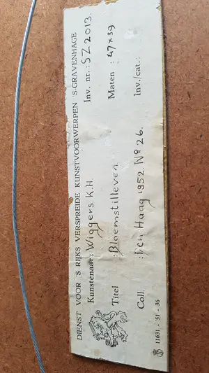 Karel Wiggers - Bloemstilleven kopen? Bied vanaf 195!