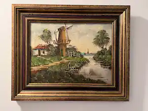Willem van der Ven - Landschap met Molen verkauft für € 35!