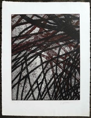 Jo Gaebler - Abstracte compositie, aquatint ets kopen? Bied vanaf 50!
