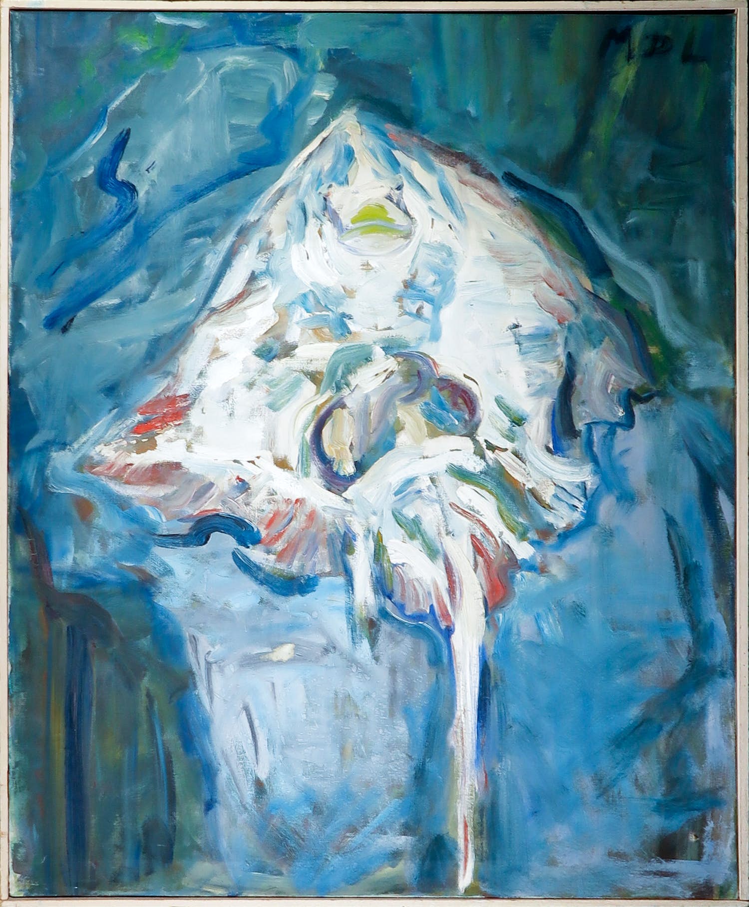 Miep de Leeuwe - Olieverf op doek, Rog - Ingelijst (Groot) verkocht voor € 1!