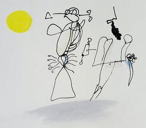 Piet Ouborg - Fantasiefiguren, met de hand ingekleurde en gesigneerde litho kopen? Bied vanaf 250!