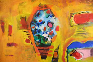 Geert Vrijdag - Gemengde technieken op stevig papier, Zonder titel - Ingelijst (groot) kopen? Bied vanaf 200!