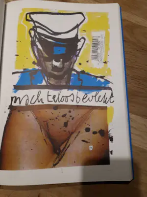 Herman Brood - Woedend licht uit 2000, inclusief zeefdruk, ingelijst kopen? Bied vanaf 100!