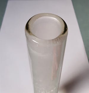 Niet of onleesbaar gesigneerd - Design cilindervaas met inwendig craquelé kopen? Bied vanaf 1!