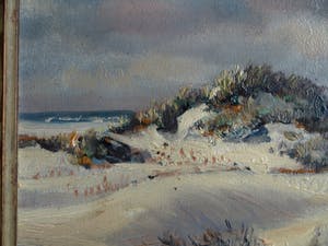 Martin van Waning - Olieverf op paneel , “Schiermonnikoog” – in originele lijst – ca 1950 kopen? Bied vanaf 250!