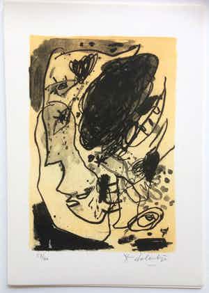 Kees Salentijn - Litho para MARIA MONTSERRAT Handgesigneerd verkocht voor € 55!