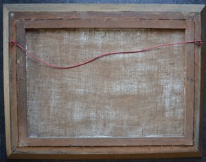 Niet of onleesbaar gesigneerd - Hollandse school (20ste eeuw) - Winters landschap - Olieverf op doek kopen? Bied vanaf 10!