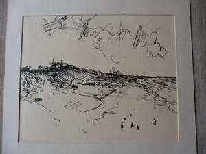 Rudolf Bruyn - pentekening van het strand. kopen? Bied vanaf 20!