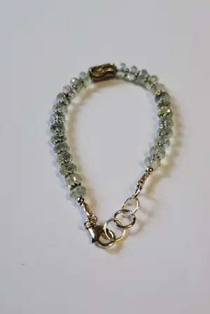 Nieuwe Armband van natuurlijke lichtblauwe facetgeslepen Aquamarijn kopen? Bied vanaf 60!