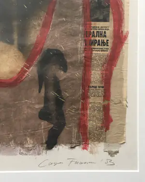 Casper Faassen - In gedachten - zeefdruk/collage - 2003 kopen? Bied vanaf 275!