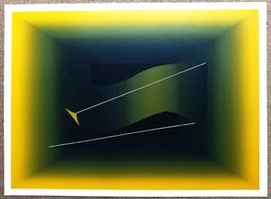 Kenji Nagai - Harmonisch abstract, zeefdruk kopen? Bied vanaf 65!