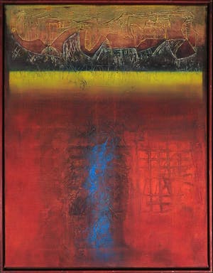 Bert Grotjohann - Gemengde techniek op doek, Meditatie - Ingelijst kopen? Bied vanaf 100!