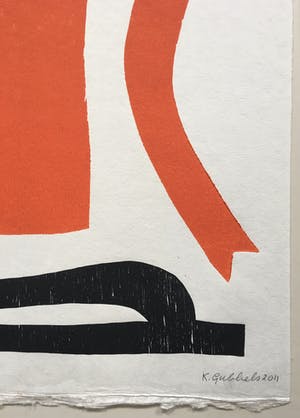 Klaas Gubbels - houtdruk ‘Baselitz’ - 2011 - oplage 40 ex. kopen? Bied vanaf 425!