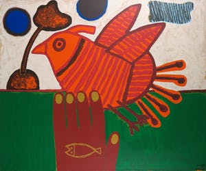 Corneille - Zeefdruk op doek (op spieraam), Zonder titel kopen? Bied vanaf 1!