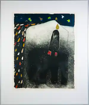 Michel van Overbeeke - Kleurets op papier, Be light - Ingelijst vendu pour 80€ !