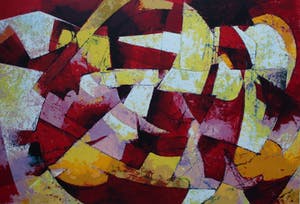 John Noy - Zeefdruk: geometrische compositie (laatste exemplaar!) kopen? Bied vanaf 50!