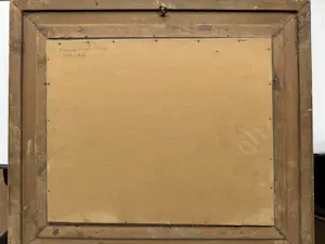 Johannes Cornelis Pabst - 1853-1944. Boerderij met boerin en kind pastel kopen? Bied vanaf 225!