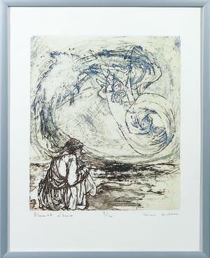 Niet of onleesbaar gesigneerd - Kleurenets, Zonder titel - Ingelijst kopen? Bied vanaf 1!