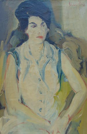 Niet of onleesbaar gesigneerd - Zittende vrouw kopen? Bied vanaf 1!