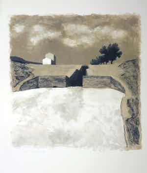 Mart Kempers - Litho, Zonder titel verkocht voor € 1!