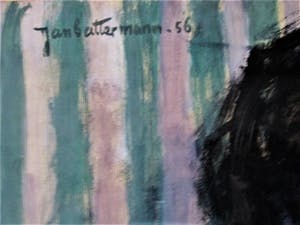 Jan Battermann - Vertederend jaren 50 gesigneerd Pastel "Moeder en Kind" GROOT!! kopen? Bied vanaf 10!