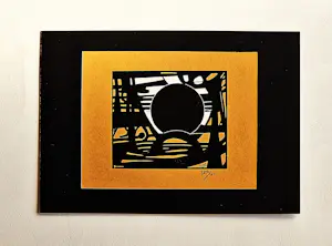 Buy Wobbe Alkema - Groninger Ploeg - Linosnede ingekl. met aquarel - 1963 - potlood en inkt gesigd.? Bid from 360!