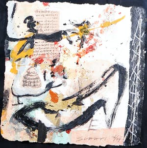 Miriam Slaats - Zeefdruk, Shoe Freak- Ingelijst kopen? Bied vanaf 1!