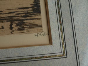 Willem Witsen - Ingelijste ets , Uilenburg I, Amsterdam – 1911 kopen? Bied vanaf 1!