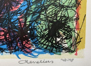 Henk Hesselius - kleurenzeefdruk | 'Experimenteel universum' | 1948-1997 kopen? Bied vanaf 35!