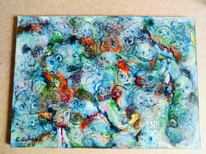 Carla Schot - Olieverf - Figuren [nr.18] kopen? Bied vanaf 30!