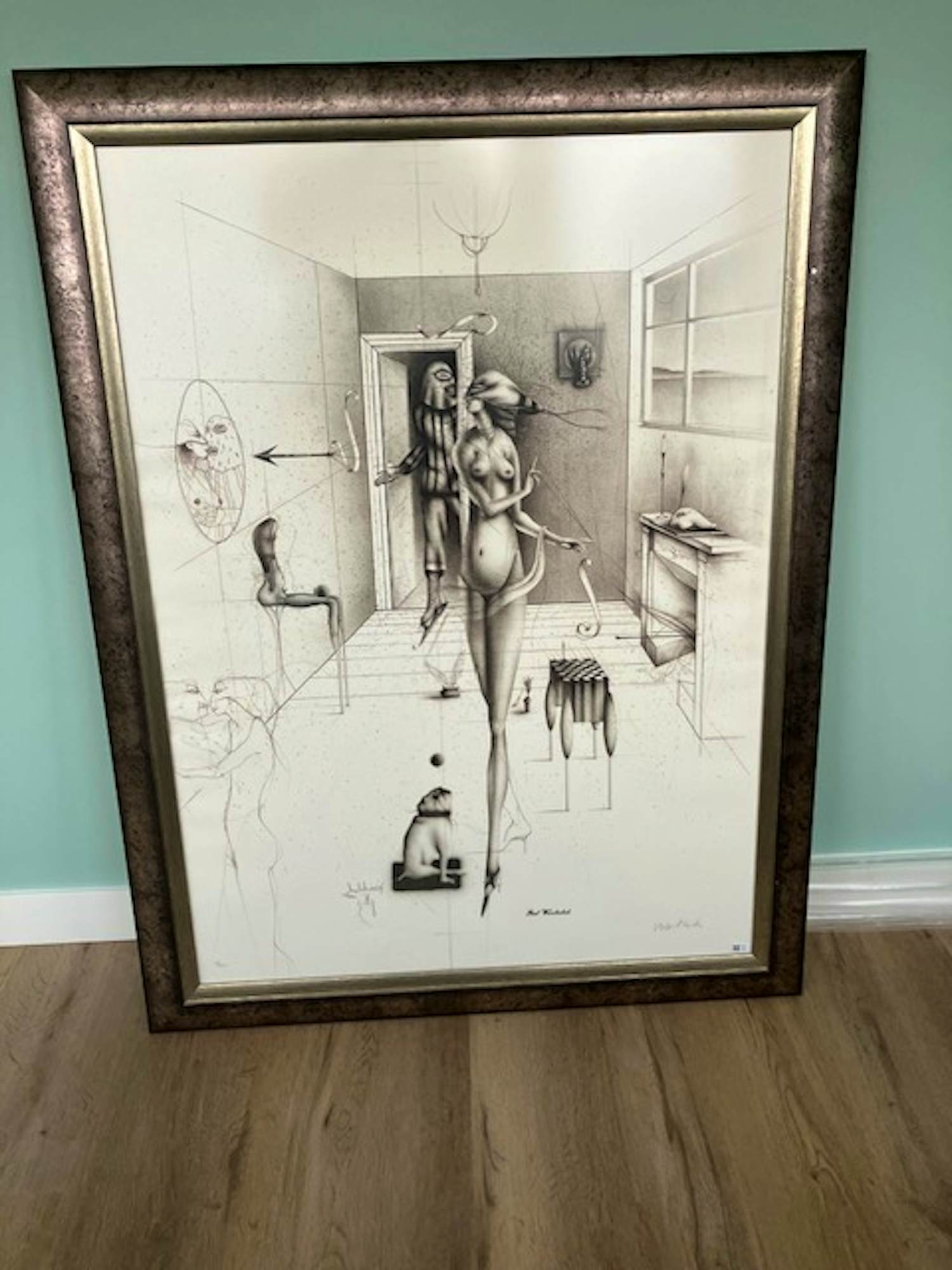 Paul Wunderlich - gemaskerd paar kopen? Bied vanaf 179!