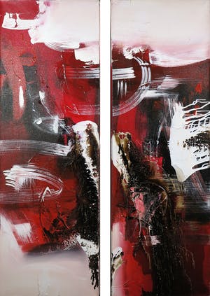 William Malucu - Acryl op doek, Twee-luik (Groot) kopen? Bied vanaf 100!