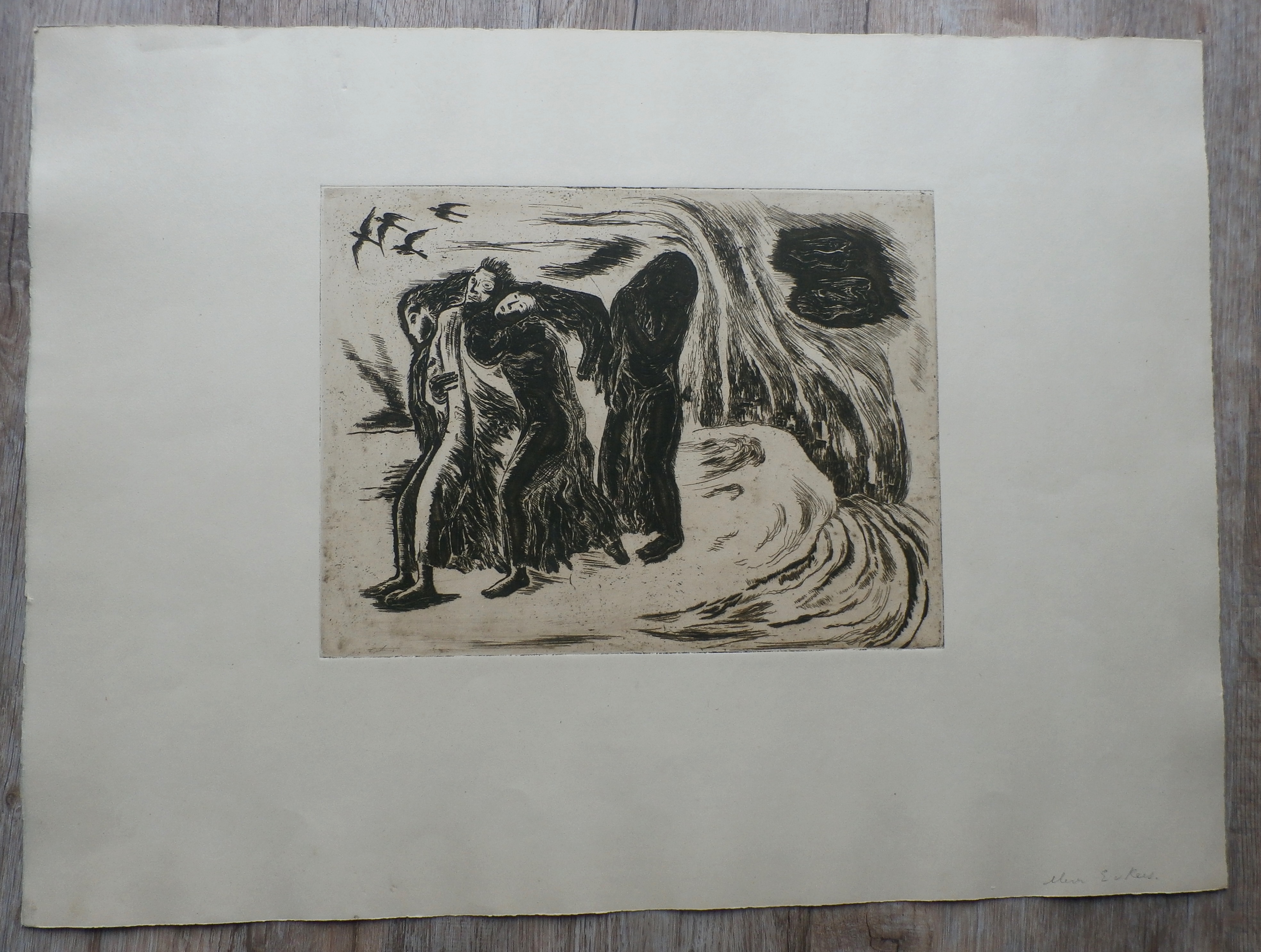 Etie van Rees - Zwart wit ets kopen? Bied vanaf 40!