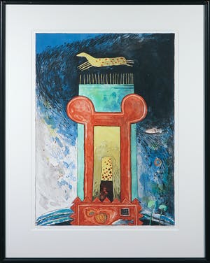 Gert Strengholt - Litho, Maanpaard - Ingelijst kopen? Bied vanaf 1!
