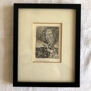 Rins Heidema - IJsvogel - Ets, Ingelijst kopen? Bied vanaf 30!