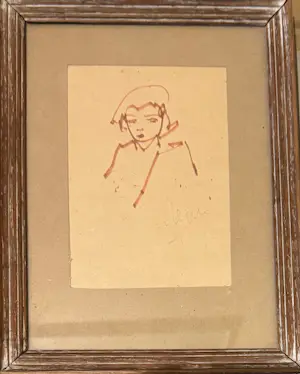 Hans van Ieperen - 3 pentekeningen w.o. Clown kopen? Bied vanaf 150!